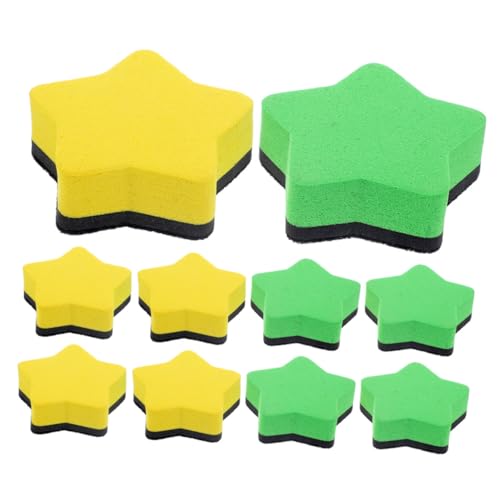 DOITOOL 10 Stück Magnetplatte Abwischen Radiergummi Planke Whiteboard-trockenlöscher Magnetischer Trockenlöscher Klein Karikatur Mini-whiteboard Büro-trockenlöscher Tafelradierer Für Eva von DOITOOL