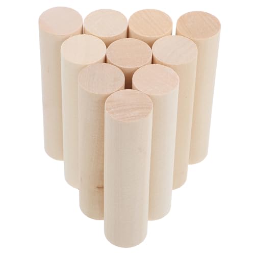DOITOOL 10 Stück Massive Holzblockekleber Basteln Erwachsene Stange für runden unfertiges Holzhandwerk Holzstäbe zum Selbermachen DIY runde Holzstäbchen Rundstäbe aus Naturholz Linde DOITOOL 10 Stück Massive Holzblockekleber Basteln Erwachsene Stange für runden unfertiges Holzhandwerk Holzstäbe zum Selbermachen DIY runde Holzstäbchen Rundstäbe aus Naturholz Linde von DOITOOL