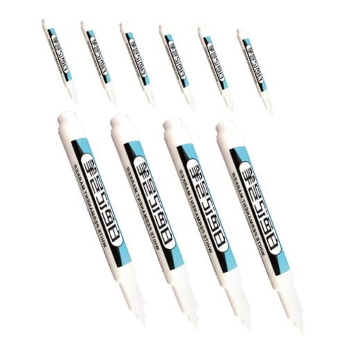 DOITOOL 10 Stück Mehrzweckmarker Lackmarkierungen Färbung Marker Baumarker Markierung Für Den Bau Stifte Markieren Tieflochmarkierungsstift Markierstifte Mit Tiefem Loch Plastik Weiß DOITOOL 10 Stück Mehrzweckmarker Lackmarkierungen Färbung Marker Baumarker Markierung Für Den Bau Stifte Markieren Tieflochmarkierungsstift Markierstifte Mit Tiefem Loch Plastik Weiß von DOITOOL