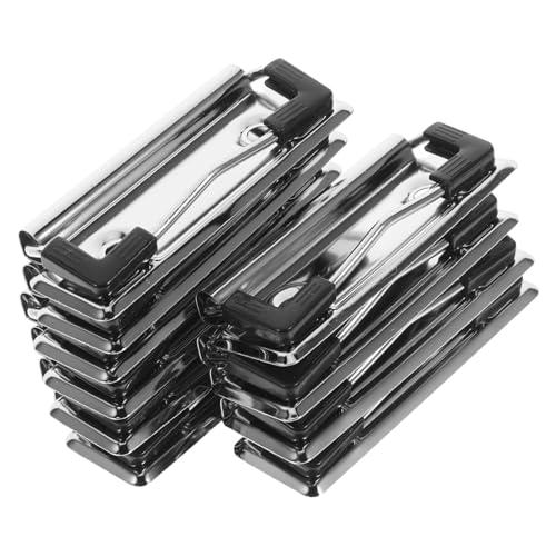 DOITOOL 10 Stück Metall Klemmbrett Clips Stabile Dokumentenklammern für Büro und Schule Vielseitige Schreibplattenhalterungen für Einfache Organisation von DOITOOL