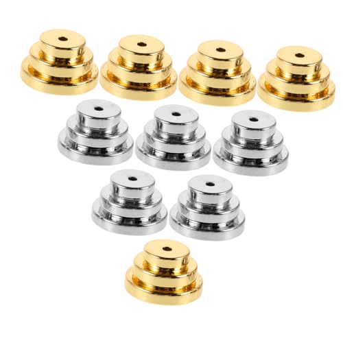 DOITOOL 10 Stück Metall Ohrstecker Stützbügel Lagig Ohrstecker Verschluss Sicherer Halt Drop Ohrläppchenstütze Komfortabler Support für Schwere Ohrringe von DOITOOL