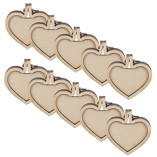 DOITOOL 10 Stück Mini Stickrahmen Teiliges Diy Kreuzstich Rahmen für Handwerk und Schmuckherstellung Langlebig und Vielseitig Einsetzbar von DOITOOL