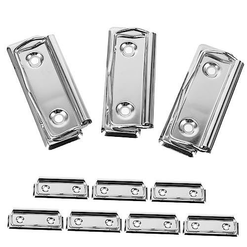 DOITOOL 10 Stück Montierbare Klemmbrett Clips aus Metall Starke Halter für Büro und Schule für Dokumente Bastelprojekte Einfache Wandinstallation ohne Schutzkante von DOITOOL
