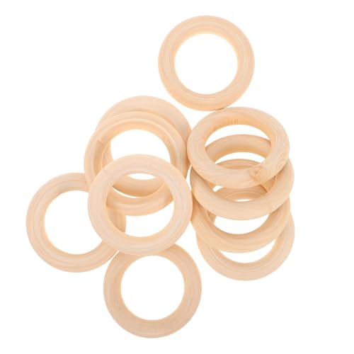 DOITOOL 10 Stück Natürliche Holzringe Glatt Poliert für Makramee Basteln DIY Schmuck Anhänger Verbinder Langlebig und Handgefertigt mit Einzigartiger Holzmaserung DOITOOL 10 Stück Natürliche Holzringe Glatt Poliert für Makramee Basteln DIY Schmuck Anhänger Verbinder Langlebig und Handgefertigt mit Einzigartiger Holzmaserung von DOITOOL