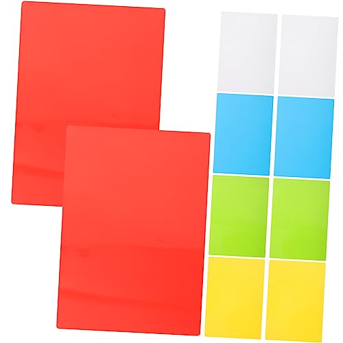 DOITOOL 10 Stück Notiz-Karte FlashCard Kartenrohlinge Gruß studieren mehrfarbige leere Wortkarten Farbe Karteikarten leer leere karten für den täglichen gebrauch farbige Karteikarte PVC von DOITOOL
