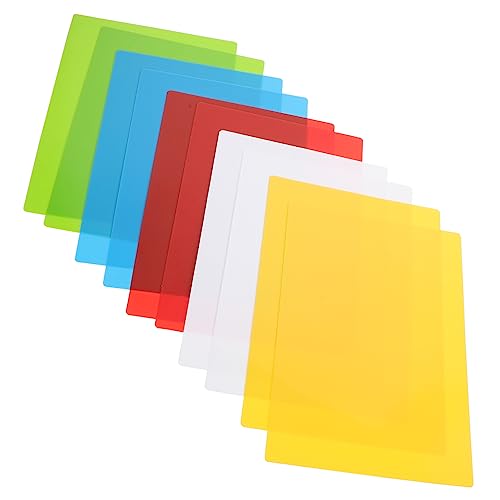 DOITOOL 10 Stück Notiz-karte Linierte Karteikarten Mehrfarbig Cue -karten Leer Karten Farbig Große Karteikarten Stichwort Klassenzimmer Farbe Lernkarten Blinken Grüße Pvc von DOITOOL
