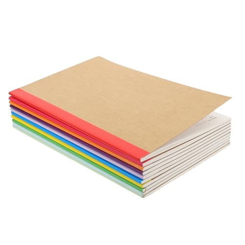 DOITOOL 10 Stück Notizbuch aus Kraftpapier bequemes Tagebuch Schülertagebuch Notizblock Studenten liefern notizbuch Schüler Notizblöcke Bürobedarf Innenseiten aus 80g Dowling-Papier von DOITOOL