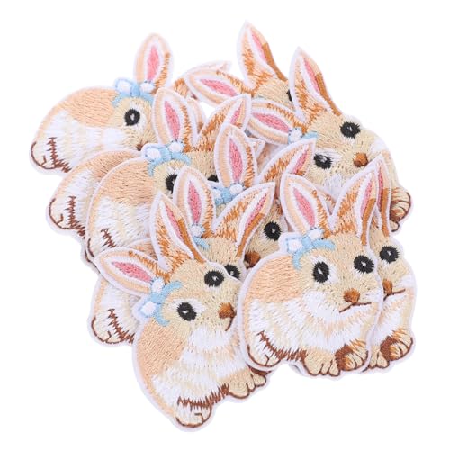 DOITOOL 10 Stück Patch Patch Gestickte Applique -patches Nähen Schuhe Applikation Niedlicher Hasen-stickaufnäher Cartoon-stickerei-patches Taschenaufnäher Selber Machen Rockwesten Stoff DOITOOL 10 Stück Patch Patch Gestickte Applique -patches Nähen Schuhe Applikation Niedlicher Hasen-stickaufnäher Cartoon-stickerei-patches Taschenaufnäher Selber Machen Rockwesten Stoff von DOITOOL