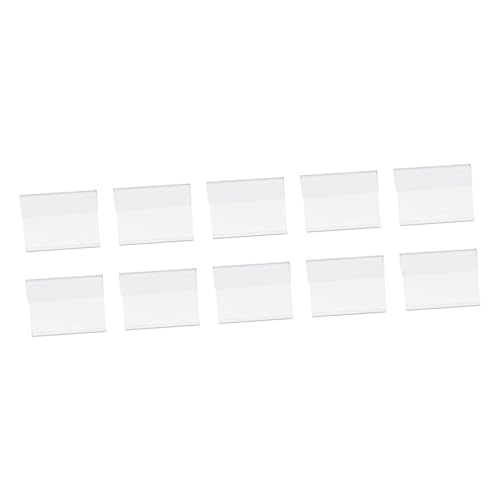 DOITOOL 10 Stück Preisschild Halter Etikett Anzeige Einzelhandel Inhaber Plastik von DOITOOL