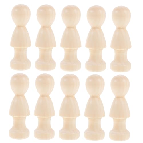 DOITOOL 10 Stück Puppenornamente Mädchen Peg-puppenkörper Miniatur Graffiti-puppen Aus Holz Unfertiges Holzhandwerk Puppen Zum Manuellen Malen Diy Liefert Hölzern DOITOOL 10 Stück Puppenornamente Mädchen Peg-puppenkörper Miniatur Graffiti-puppen Aus Holz Unfertiges Holzhandwerk Puppen Zum Manuellen Malen Diy Liefert Hölzern von DOITOOL