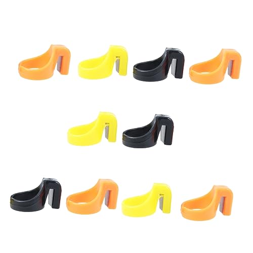 DOITOOL 10 Stück Ringmesser schneiden Quilten Faden Cutter Stickerei Fingerschneidewerkzeug Nähprodukte Werkzeug zum Auftrennen von Nähten Gewindeschneidwerkzeuge Orange Zufällige Farbe von DOITOOL