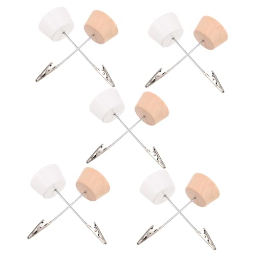 DOITOOL 10 Stück Runde Holz Memo Clip Halter mit Robustem Holzsockel Platzsparend Vielseitig für Tischkarten Notizen Fotos für Büro Hochzeit Schreibtischaufsatz DOITOOL 10 Stück Runde Holz Memo Clip Halter mit Robustem Holzsockel Platzsparend Vielseitig für Tischkarten Notizen Fotos für Büro Hochzeit Schreibtischaufsatz von DOITOOL