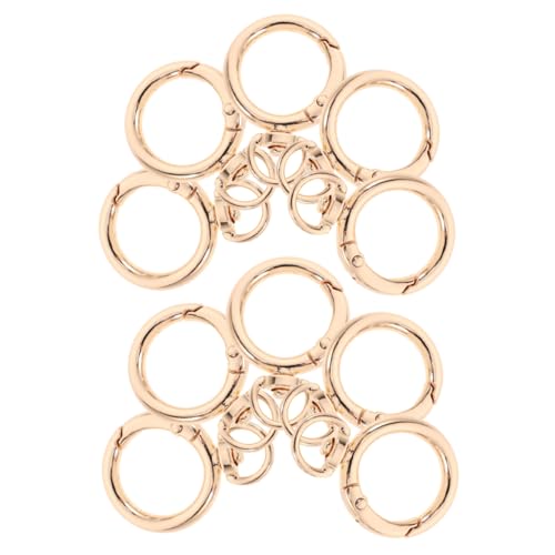 DOITOOL 10 Stück Schnappschnalle Taschenringe Kleiner Karabinerhaken Hardware-ringe Geldbörsenverschluss Aus Metall Geldbörse Verschluss Keychain -hardware Carabiner Clip Golden Legierung DOITOOL 10 Stück Schnappschnalle Taschenringe Kleiner Karabinerhaken Hardware-ringe Geldbörsenverschluss Aus Metall Geldbörse Verschluss Keychain -hardware Carabiner Clip Golden Legierung von DOITOOL