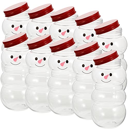DOITOOL 10 Stück Schneemann Saftflaschen Weihnachten Getränkeflaschen Milchflaschen Weihnachten Süßigkeiten Gläser Geschenk Flaschen für Milch Getränke 500 ml DOITOOL 10 Stück Schneemann Saftflaschen Weihnachten Getränkeflaschen Milchflaschen Weihnachten Süßigkeiten Gläser Geschenk Flaschen für Milch Getränke 500 ml von DOITOOL