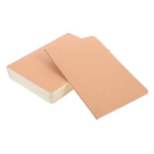 DOITOOL 10 Stück Schulbedarf Professional linierte Notizbücher Mini-Notizbücher gefüttert Notizblöcke planen Notizbuch Bürobedarf Hefte für die Schule Papier Khaki von DOITOOL