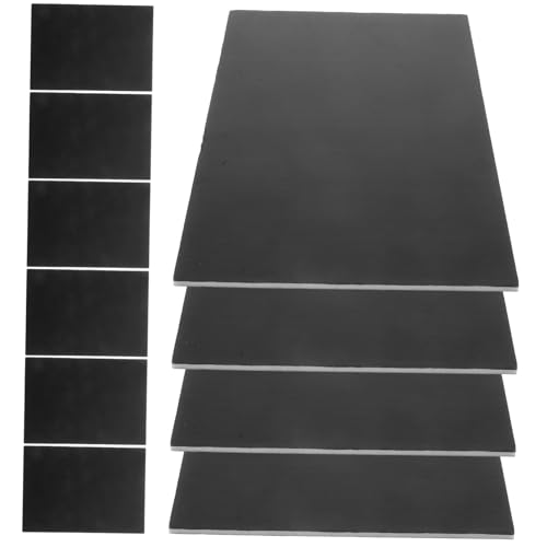 DOITOOL 10 Stück Schwarzes Schaumstoffplattenset Blanko und Bruchsicher für Diy Projekte Modellbau Dekoration und Kindergartenaktivitäten von DOITOOL