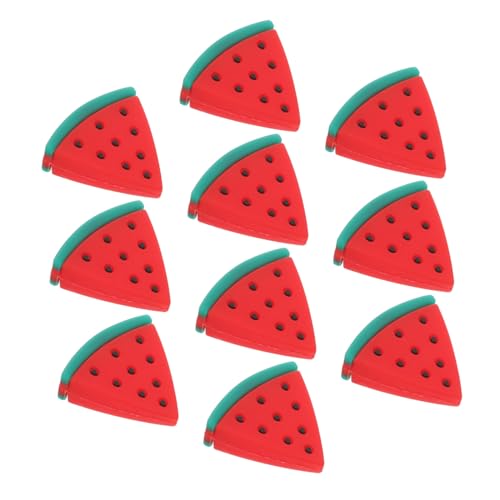 DOITOOL 10 Stück Silikon Bleistiftkappen Wassermelonendesign Flexibel Schützend Anti kratzer für Schule Mädchen Süße Ornamente Langlebig und Einfach zu Verwenden von DOITOOL