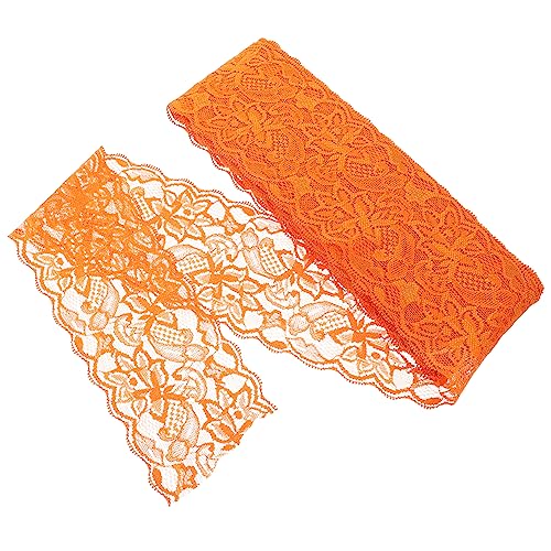 DOITOOL 10 Stück Spitze trimmt Nähen zerzaust für Kanten Rüsche Stoff Hochzeit Schnürsenkel elastischer Stretchbandbesatz Elasthan Orange DOITOOL 10 Stück Spitze trimmt Nähen zerzaust für Kanten Rüsche Stoff Hochzeit Schnürsenkel elastischer Stretchbandbesatz Elasthan Orange von DOITOOL