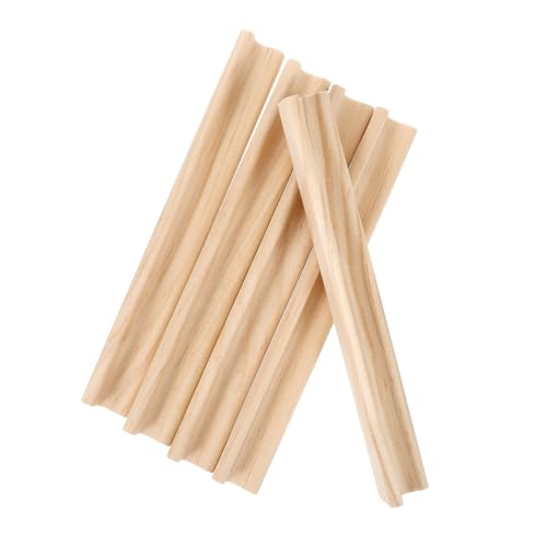 DOITOOL 10 Stück Ständer Für Holzbuchstaben Planke Buchstabenfliesen Brief Steht Home-tischschild Rechtschreibung Alphabet Handwerk Hölzern von DOITOOL