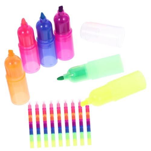 DOITOOL 10 Stück Stapelbare Highlighter Marker für Schule Studium und Arbeiten für Wichtige Notizen und Kreative Projekte DOITOOL 10 Stück Stapelbare Highlighter Marker für Schule Studium und Arbeiten für Wichtige Notizen und Kreative Projekte von DOITOOL