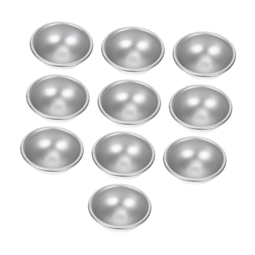 DOITOOL 10 Stück Teiliges Aluminium Badekugel Formen Diy Badekugel Formen für Entspannende Badeerlebnisse Praktische Seifenformen für Herstellung von Badebomben Mittlere von DOITOOL