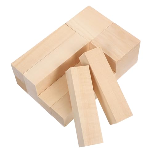 DOITOOL 10 Stück Teiliges Basswood Schnitzholz aus Naturbelassenen Holzblöcken zum Basteln und Schnitzen Feine Textur Rissfest für DIY Holzschnitzereien und Filigrane Kunstwerke DOITOOL 10 Stück Teiliges Basswood Schnitzholz aus Naturbelassenen Holzblöcken zum Basteln und Schnitzen Feine Textur Rissfest für DIY Holzschnitzereien und Filigrane Kunstwerke von DOITOOL