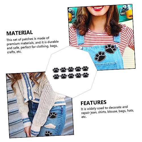 DOITOOL 10 Stück Teiliges Bestickte Aufnäher mit Hundepfoten Selbstklebend Langlebiges Material Vielseitig Einsetzbar für Kleidung Taschen Hüte zum Dekorieren und Reparieren DOITOOL 10 Stück Teiliges Bestickte Aufnäher mit Hundepfoten Selbstklebend Langlebiges Material Vielseitig Einsetzbar für Kleidung Taschen Hüte zum Dekorieren und Reparieren von DOITOOL