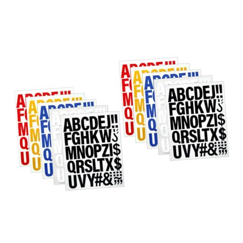 DOITOOL 10 Stück Teiliges Bügelbuchstaben aus PU Hitzebeständige Transfer-buchstaben zum Aufbügeln Kleidung Taschen und Hüte Langlebige Kreative Alphabet-aufnäher für DIY Textilgestaltung von DOITOOL