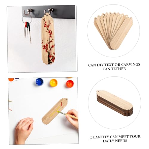 DOITOOL 10 Stück Teiliges DIY Lesezeichen aus Unbehandeltem Holz Glatte Kanten Runde Ecken Vielseitig zum Basteln Bemalen und Gravieren Geeignet für Schüler Leser und Kreative von DOITOOL