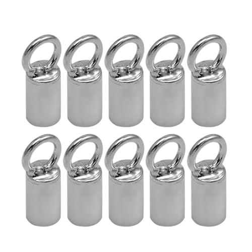 DOITOOL 10 Stück Teiliges Endclip Schmuckverbinder aus Silber für Armband Halskette DIY Lederband Kordelstopper Verschluss Zubehör Langlebig und Fein Verarbeitet DOITOOL 10 Stück Teiliges Endclip Schmuckverbinder aus Silber für Armband Halskette DIY Lederband Kordelstopper Verschluss Zubehör Langlebig und Fein Verarbeitet von DOITOOL