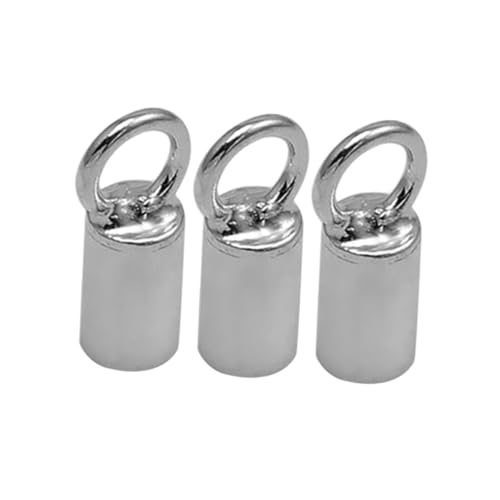 DOITOOL 10 Stück Teiliges Endkappen aus Silber für Kordeln Langlebige DIY Schmuckverbinder für Halsketten und Armbänder Lederband Kordelstopper Verschluss Zubehör für Schmuckherstellung DOITOOL 10 Stück Teiliges Endkappen aus Silber für Kordeln Langlebige DIY Schmuckverbinder für Halsketten und Armbänder Lederband Kordelstopper Verschluss Zubehör für Schmuckherstellung von DOITOOL