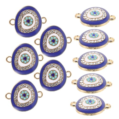 DOITOOL 10 Stück Teiliges Evil Eye Anhänger Vielseitige DIY Schmuckanhänger Böser Auge Design Charms für Armbänder Halsketten Ohrringe Zubehör für Schmuckgestaltung von DOITOOL