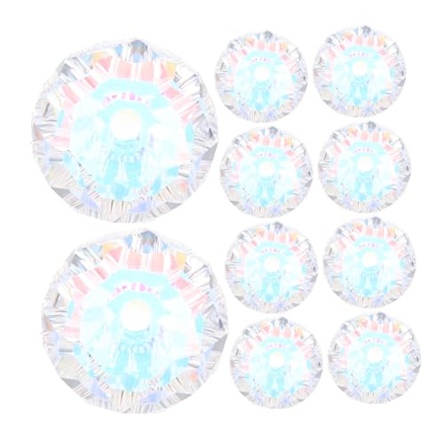 DOITOOL 10 Stück Teiliges Facettierte Kristallperlen für DIY Schmuckherstellung Funkelnde Spacer Beads für Freundschaftsarmbänder Halsketten Windspiele und Dekorationen DOITOOL 10 Stück Teiliges Facettierte Kristallperlen für DIY Schmuckherstellung Funkelnde Spacer Beads für Freundschaftsarmbänder Halsketten Windspiele und Dekorationen von DOITOOL