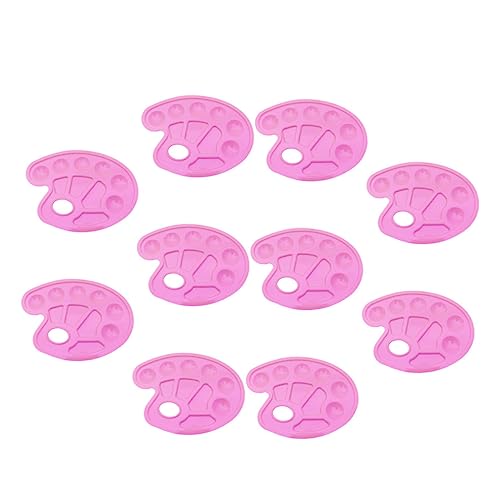 DOITOOL 10 Stück Teiliges Fächer Malpalette für Wasserfarben Mischpalette Rosa für Künstler und Leicht und Einfach zu Reinigen DOITOOL 10 Stück Teiliges Fächer Malpalette für Wasserfarben Mischpalette Rosa für Künstler und Leicht und Einfach zu Reinigen von DOITOOL
