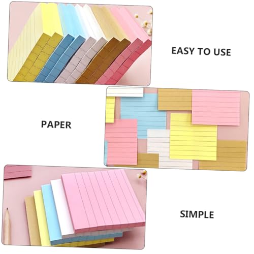 DOITOOL 10 Stück Teiliges Farbige Selbstklebende Haftnotizen Praktische Büro Schreibwaren für Notizen Planungen und Erinnerungen Glattes Papier Handlich und Vielseitig Einsetzbar von DOITOOL