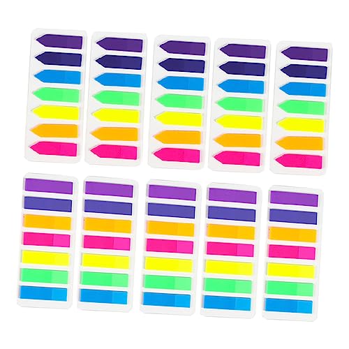 DOITOOL 10 Stück Teiliges Fluoreszierende Transparente Pet Index Sticker mit Pfeilform Wiederablösbar und Reißfest Selbstklebende Seitenmarkierer für Bücher Notizen Ordner und Kalender DOITOOL 10 Stück Teiliges Fluoreszierende Transparente Pet Index Sticker mit Pfeilform Wiederablösbar und Reißfest Selbstklebende Seitenmarkierer für Bücher Notizen Ordner und Kalender von DOITOOL