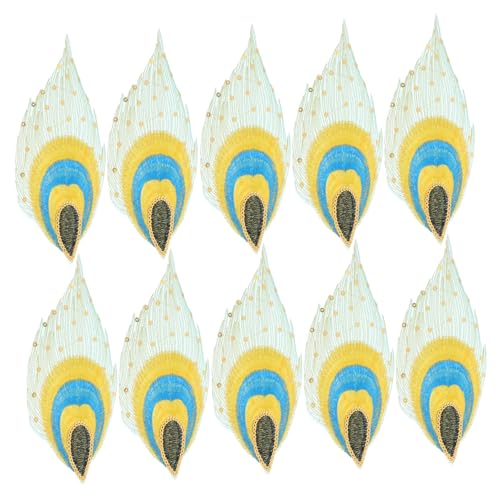 DOITOOL 10 Stück Teiliges Gestickte Pfauen Applikationen Handgefertigt Traditionelle Theater Patches für DIY Kleidung Langlebige Stoffaufnäher Dekorative Nähzubehör für Kostüme und Mode DOITOOL 10 Stück Teiliges Gestickte Pfauen Applikationen Handgefertigt Traditionelle Theater Patches für DIY Kleidung Langlebige Stoffaufnäher Dekorative Nähzubehör für Kostüme und Mode von DOITOOL