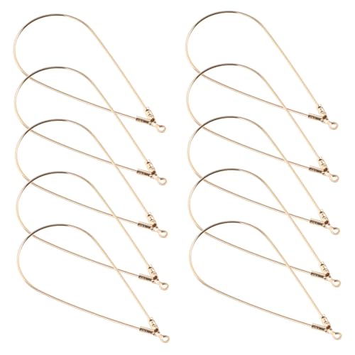 DOITOOL 10 Stück Teiliges Goldene Tropfen Ohrringringe aus Metall für DIY Schmuckherstellung Offene Ohrhaken zum Basteln Individueller Perlenohrringe und Ohrstecker DOITOOL 10 Stück Teiliges Goldene Tropfen Ohrringringe aus Metall für DIY Schmuckherstellung Offene Ohrhaken zum Basteln Individueller Perlenohrringe und Ohrstecker von DOITOOL