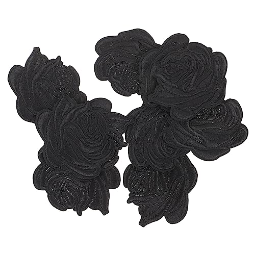 DOITOOL 10 Stück Teiliges Große Rosenblüten Bügelbild Stickerei Patches zum Aufbügeln Bestickte Textilapplikationen für Kleidung Taschen Hosenreparatur DIY Verzierung Schwarz DOITOOL 10 Stück Teiliges Große Rosenblüten Bügelbild Stickerei Patches zum Aufbügeln Bestickte Textilapplikationen für Kleidung Taschen Hosenreparatur DIY Verzierung Schwarz von DOITOOL