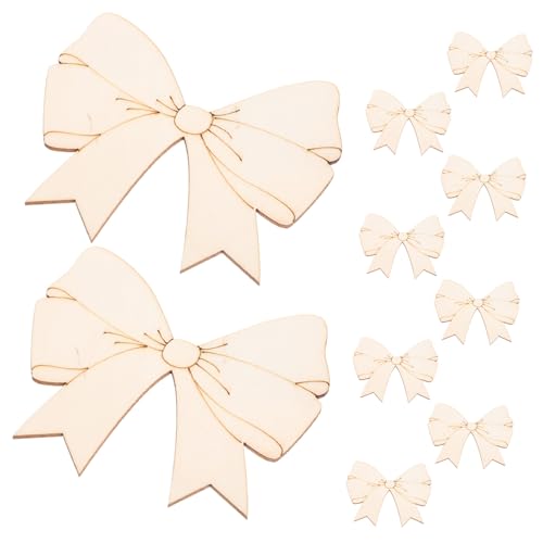 DOITOOL 10 Stück Teiliges Holz-bowknot-dekoscheiben aus Naturbelassenem Holz Blanko Diy-holzplättchen zum Basteln von Kreativen Wohnaccessoires und Handgefertigten Dekorationen DOITOOL 10 Stück Teiliges Holz-bowknot-dekoscheiben aus Naturbelassenem Holz Blanko Diy-holzplättchen zum Basteln von Kreativen Wohnaccessoires und Handgefertigten Dekorationen von DOITOOL