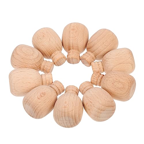 DOITOOL 10 Stück Teiliges Holz puppen Bastelset zum Bemalen Unbemalte DIY Holzfiguren mit Glatter Oberfläche Leicht und Langlebig für Kinderzimmer Dekoration und Kreative Malprojekte von DOITOOL