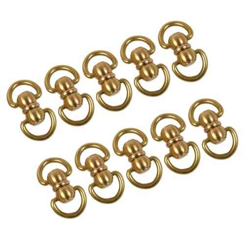 DOITOOL 10 Stück Teiliges Messing Swivels Linking Rings für DIY Handtaschen Rucksäcke Zubehör Langlebig Installieren Vielseitig für Schlüsselanhänger und Lederwaren S Goldfarben DOITOOL 10 Stück Teiliges Messing Swivels Linking Rings für DIY Handtaschen Rucksäcke Zubehör Langlebig Installieren Vielseitig für Schlüsselanhänger und Lederwaren S Goldfarben von DOITOOL