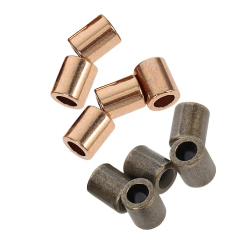 DOITOOL 10 Stück Teiliges Metall Kordelstopper und Endkappen Schnurverschlüsse für DIY Handwerk Einfache Dekorative Kordelenden für Notizbücher Rucksäcke und Bastelzubehör von DOITOOL