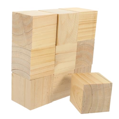 DOITOOL 10 Stück Teiliges Naturbelassene Holzblöcke Quadratisch aus Hochwertigem Birkenholz für DIY Bastelprojekte Glatte Oberfläche Splitterfrei für Malen und Holzkunst DOITOOL 10 Stück Teiliges Naturbelassene Holzblöcke Quadratisch aus Hochwertigem Birkenholz für DIY Bastelprojekte Glatte Oberfläche Splitterfrei für Malen und Holzkunst von DOITOOL