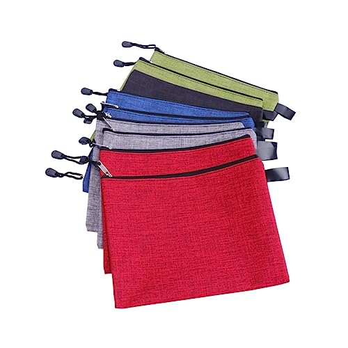 DOITOOL 10 Stück Teiliges Oxford Dokumententaschen Wasserdichte und Dicke Reißverschluss Aufbewahrungsbeutel für Büro und Schule Robuste und Portable Organizer für Akten von DOITOOL