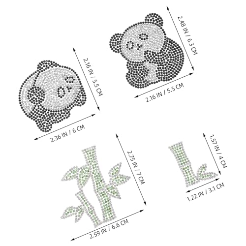 DOITOOL 10 Stück Teiliges Panda Bügelbild Beständige Gestickte Applikationen mit Selbstklebender und Bügelbarer Funktion Dekorative Patches für Kleidung Rucksäcke Hüte und Jacken DOITOOL 10 Stück Teiliges Panda Bügelbild Beständige Gestickte Applikationen mit Selbstklebender und Bügelbarer Funktion Dekorative Patches für Kleidung Rucksäcke Hüte und Jacken von DOITOOL