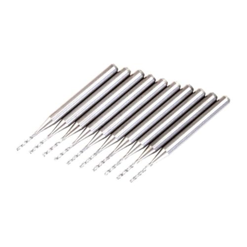 DOITOOL 10 Stück Teiliges Pcb Bohrer Hartmetall Wolframcarbid Spiralbohrer für Leiterplatten Cnc Kunststoff Präzise Langlebig Silber DOITOOL 10 Stück Teiliges Pcb Bohrer Hartmetall Wolframcarbid Spiralbohrer für Leiterplatten Cnc Kunststoff Präzise Langlebig Silber von DOITOOL