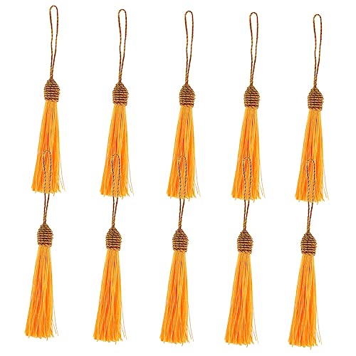 DOITOOL 10 Stück Teiliges Quasten Dekorative DIY Quasten für Schmuck Schlüsselanhänger Lesezeichen und Bastelprojekte für Kreative Accessoires und Gestaltung von DOITOOL
