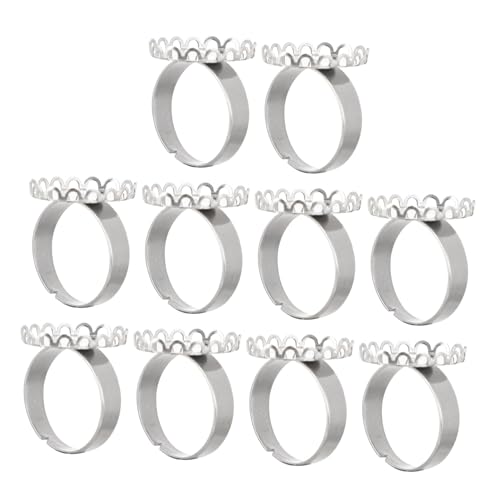 DOITOOL 10 Stück Teiliges Ringrohlinge DIY Schmuckherstellung Leicht Kompakt Innenmaß Stabile Metallringbasis für Fingerringe für Kreative Bastelprojekte und Personalisierte Geschenkideen DOITOOL 10 Stück Teiliges Ringrohlinge DIY Schmuckherstellung Leicht Kompakt Innenmaß Stabile Metallringbasis für Fingerringe für Kreative Bastelprojekte und Personalisierte Geschenkideen von DOITOOL