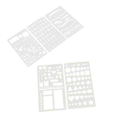 DOITOOL 10 Stück Teiliges Schablonen zum Zeichnen Diy Malvorlagen für Dekoration für Tagebuch Scrapbooking und Bastelprojekte Wiederverwendbar und Vielseitig Anwendung von DOITOOL